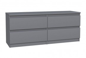 2.03.03.100.4 КАСТОР тумба 4 ящика RU серая в Глазове - glazov.ok-mebel.com | фото