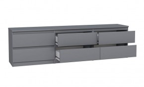 2.03.03.110.4 КАСТОР тумба 6 ящиков RU серая в Глазове - glazov.ok-mebel.com | фото 3