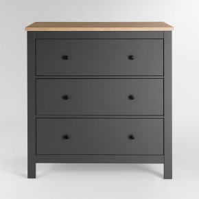 2.08.02.020.15 САГА комод 3 ящика серый/ясень в Глазове - glazov.ok-mebel.com | фото 2