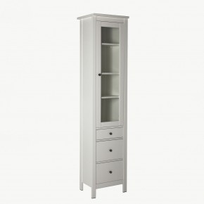 2.08.07.120.1 САГА шкаф с витриной 50 белый RU в Глазове - glazov.ok-mebel.com | фото 2