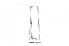 АЛЕКСАНДРИЯ-9.1 Зеркало напольное в Глазове - glazov.ok-mebel.com | фото 2