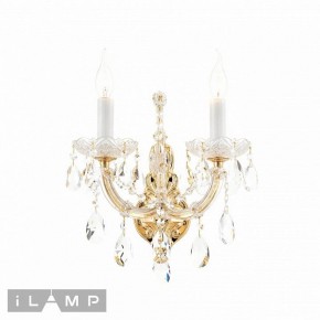 Бра iLamp Diamond W6071-2 GD+CL в Глазове - glazov.ok-mebel.com | фото 2