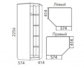 Детская Фанк Шкаф угловой Левый/Правый НМ 013.04-02 М в Глазове - glazov.ok-mebel.com | фото 3