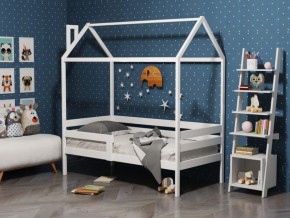Детская кровать-домик из массива березы Соня-6 (800*1600) Неокрашенный массив в Глазове - glazov.ok-mebel.com | фото