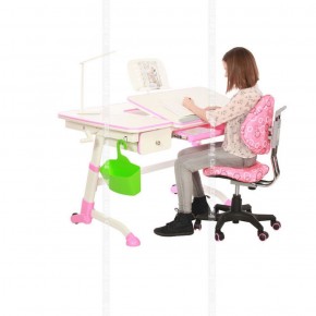 Парта-трансофрмер Amare Pink с выдвижным ящиком в Глазове - glazov.ok-mebel.com | фото 4