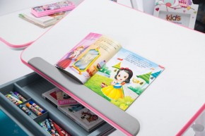 Парта-трансофрмер Amare Pink с выдвижным ящиком в Глазове - glazov.ok-mebel.com | фото 6
