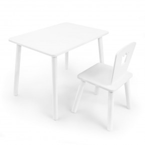 Детский комплект стол и стул «Корона» Rolti Baby (белый/белый, массив березы/мдф) в Глазове - glazov.ok-mebel.com | фото