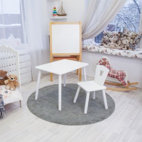Детский комплект стол и стул «Корона» Rolti Baby (белый/белый, массив березы/мдф) в Глазове - glazov.ok-mebel.com | фото 2