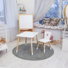 Детский комплект стол и стул «Корона» Rolti Baby (белый/береза, массив березы/мдф) в Глазове - glazov.ok-mebel.com | фото 3