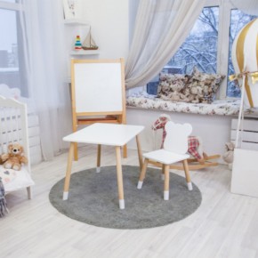 Детский комплект стол и стул «Мишка» Rolti Baby (белый/береза, массив березы/мдф) в Глазове - glazov.ok-mebel.com | фото 3