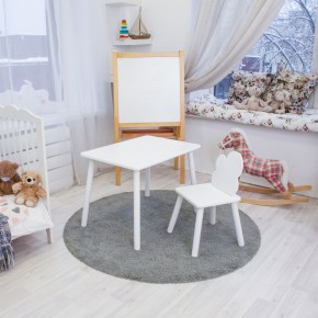 Детский комплект стол и стул «Облачко» Rolti Baby (белый/белый, массив березы/мдф) в Глазове - glazov.ok-mebel.com | фото 2