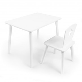 Детский комплект стол и стул «Звезда» Rolti Baby (белый/белый, массив березы/мдф) в Глазове - glazov.ok-mebel.com | фото