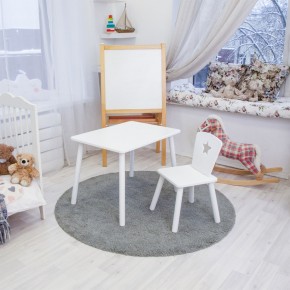 Детский комплект стол и стул «Звезда» Rolti Baby (белый/белый, массив березы/мдф) в Глазове - glazov.ok-mebel.com | фото 2