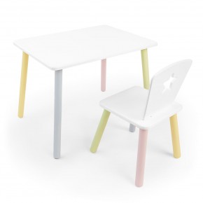 Детский комплект стол и стул «Звезда» Rolti Baby (белый/цветной, массив березы/мдф) в Глазове - glazov.ok-mebel.com | фото 1