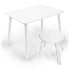 Детский комплект стол и табурет круглый Rolti Baby с накладкой Алфавит (белая столешница/белое сиденье/белые ножки) в Глазове - glazov.ok-mebel.com | фото 3