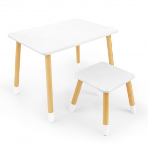 Детский комплект стол и табурет Rolti Baby (белая столешница/белое сиденье/береза ножки) в Глазове - glazov.ok-mebel.com | фото 1