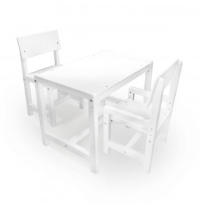 Детский растущий комплект стол и два стула  Я САМ "Лофт" (Белый, Белый) в Глазове - glazov.ok-mebel.com | фото 1