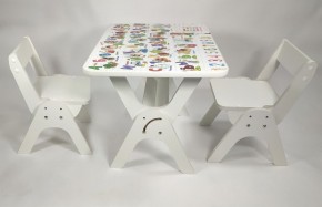 Детский растущий стол-парта и два стула Я САМ "Умка-Дуо" (Алфавит) в Глазове - glazov.ok-mebel.com | фото
