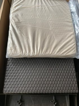 Диван пластиковый Корфу (Corfu love seat) коричневый - серо-бежевый* в Глазове - glazov.ok-mebel.com | фото 5