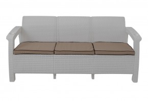 Диван Yalta Premium Sofa 3 Set (Ялта) белый (+подушки под спину) в Глазове - glazov.ok-mebel.com | фото 2