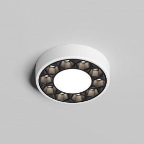 DK2440-WB Встраиваемый светильник DUAL 5+5 Вт, LED 4000K, IP 20, d90mm, белый/черный, алюминий/акрил в Глазове - glazov.ok-mebel.com | фото