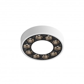 DK2440-WB Встраиваемый светильник DUAL 5+5 Вт, LED 4000K, IP 20, d90mm, белый/черный, алюминий/акрил в Глазове - glazov.ok-mebel.com | фото 4