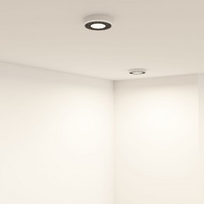 DK2440-WB Встраиваемый светильник DUAL 5+5 Вт, LED 4000K, IP 20, d90mm, белый/черный, алюминий/акрил в Глазове - glazov.ok-mebel.com | фото 6