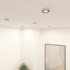 DK2441-WB Встраиваемый светильник DUAL 9+9 Вт, LED 4000K, IP 20, d120mm, белый/черный, алюминий/акрил в Глазове - glazov.ok-mebel.com | фото 6
