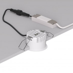 DK2510-WB Встраиваемый светильник SPACE со светодиодом d65 220V 8W 38° 4000К IP20 белый/черный алюминий в Глазове - glazov.ok-mebel.com | фото 3