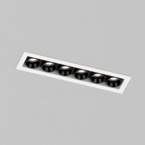 DK2514-WB Встраиваемый светильник SPACE со светодиодом L126mm 220V 10W 38° 4000К IP20 белый/черный алюминий в Глазове - glazov.ok-mebel.com | фото