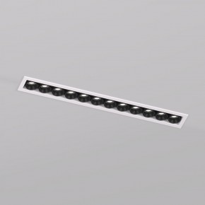 DK2515-WB Встраиваемый светильник SPACE со светодиодом L240mm 220V 20W 38° 4000К IP20 белый/черный алюминий в Глазове - glazov.ok-mebel.com | фото
