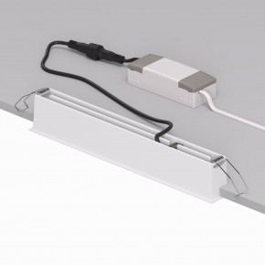 DK2515-WB Встраиваемый светильник SPACE со светодиодом L240mm 220V 20W 38° 4000К IP20 белый/черный алюминий в Глазове - glazov.ok-mebel.com | фото 3