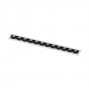 DK2515-WB Встраиваемый светильник SPACE со светодиодом L240mm 220V 20W 38° 4000К IP20 белый/черный алюминий в Глазове - glazov.ok-mebel.com | фото 4