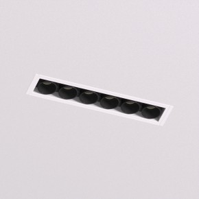 DK2531-WB Встраиваемый светильник SPACE со светодиодом под шпатлевку L126mm 220V 10W 38° 4000К IP20 белый/черный алюминий в Глазове - glazov.ok-mebel.com | фото 2