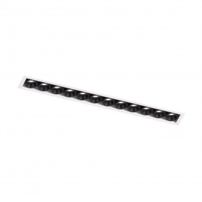 DK2532-WB Встраиваемый светильник SPACE со светодиодом под шпатлевку L240mm 220V 20W 38° 4000К IP20 белый/черный алюминий в Глазове - glazov.ok-mebel.com | фото 5
