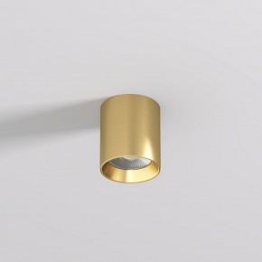 DK2610-SB Накладной светильник SHINE TUBE со светодиодом, D70*H80, IP20, 3000К, 10W, RA?90, сатинированная латунь, алюминий в Глазове - glazov.ok-mebel.com | фото 2