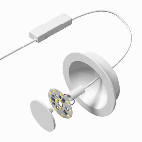 DK2700-WH Встраиваемый светильник, IP 20, 7 Вт, LED 3000, белый, алюминий в Глазове - glazov.ok-mebel.com | фото 4