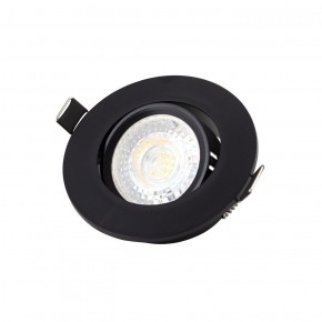DK3020-BK Встраиваемый светильник, IP 20, 10 Вт, GU5.3, LED, черный, пластик в Глазове - glazov.ok-mebel.com | фото