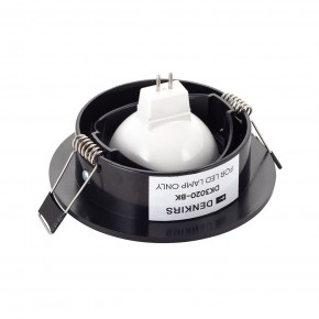DK3020-BK Встраиваемый светильник, IP 20, 10 Вт, GU5.3, LED, черный, пластик в Глазове - glazov.ok-mebel.com | фото 3