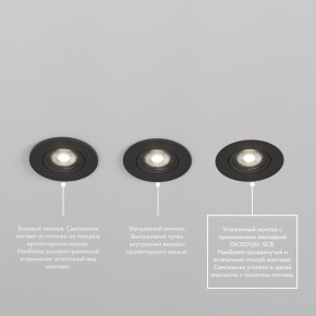 DK3020-BK Встраиваемый светильник, IP 20, 10 Вт, GU5.3, LED, черный, пластик в Глазове - glazov.ok-mebel.com | фото 5