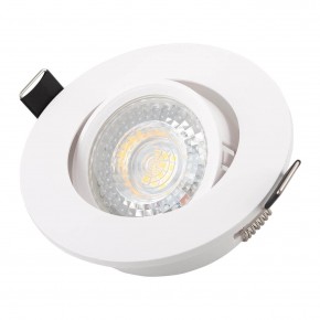 DK3020-WH Встраиваемый светильник, IP 20, 10 Вт, GU5.3, LED, белый, пластик в Глазове - glazov.ok-mebel.com | фото 2