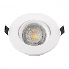 DK3020-WH Встраиваемый светильник, IP 20, 10 Вт, GU5.3, LED, белый, пластик в Глазове - glazov.ok-mebel.com | фото 4
