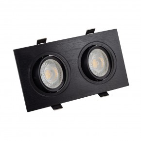 DK3022-BK Встраиваемый светильник, IP 20, 10 Вт, GU5.3, LED, черный, пластик в Глазове - glazov.ok-mebel.com | фото
