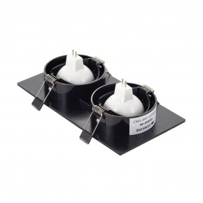 DK3022-BK Встраиваемый светильник, IP 20, 10 Вт, GU5.3, LED, черный, пластик в Глазове - glazov.ok-mebel.com | фото 3