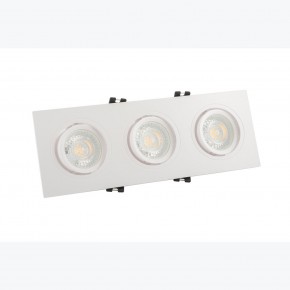 DK3023-WH Встраиваемый светильник, IP 20, 10 Вт, GU5.3, LED, белый, пластик в Глазове - glazov.ok-mebel.com | фото 2