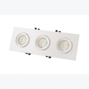 DK3023-WH Встраиваемый светильник, IP 20, 10 Вт, GU5.3, LED, белый, пластик в Глазове - glazov.ok-mebel.com | фото 3