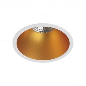 DK3026-WG Встраиваемый светильник, IP 20, 10 Вт, GU5.3, LED, белый/золотой, пластик в Глазове - glazov.ok-mebel.com | фото