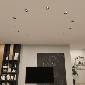 DK3055-BK Встраиваемый светильник, IP 20, 10 Вт, GU5.3, LED, черный, пластик в Глазове - glazov.ok-mebel.com | фото 3