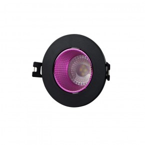 DK3061-BK+PI Встраиваемый светильник, IP 20, 10 Вт, GU5.3, LED, черный/розовый, пластик в Глазове - glazov.ok-mebel.com | фото