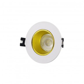 DK3061-WH+YE Встраиваемый светильник, IP 20, 10 Вт, GU5.3, LED, белый/желтый, пластик в Глазове - glazov.ok-mebel.com | фото